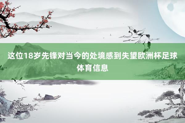 这位18岁先锋对当今的处境感到失望欧洲杯足球体育信息