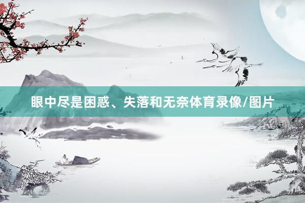 眼中尽是困惑、失落和无奈体育录像/图片