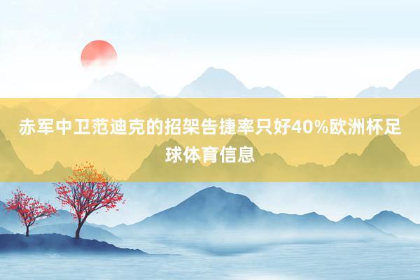赤军中卫范迪克的招架告捷率只好40%欧洲杯足球体育信息