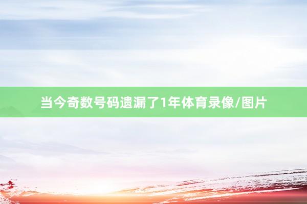 当今奇数号码遗漏了1年体育录像/图片