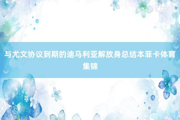 与尤文协议到期的迪马利亚解放身总结本菲卡体育集锦