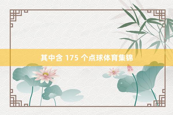 其中含 175 个点球体育集锦