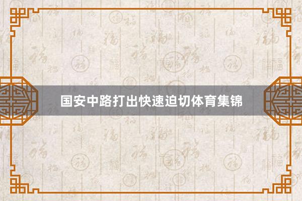 国安中路打出快速迫切体育集锦