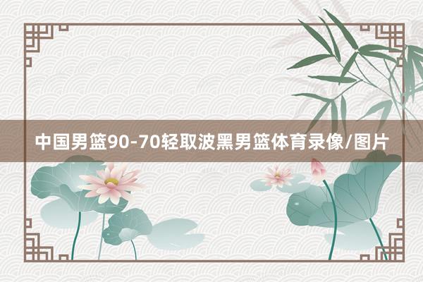 中国男篮90-70轻取波黑男篮体育录像/图片
