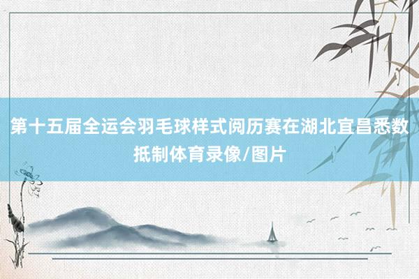 第十五届全运会羽毛球样式阅历赛在湖北宜昌悉数抵制体育录像/图片