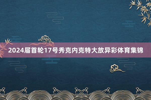 2024届首轮17号秀克内克特大放异彩体育集锦
