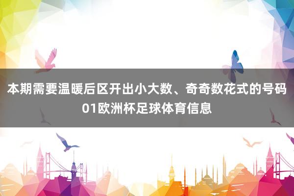 本期需要温暖后区开出小大数、奇奇数花式的号码01欧洲杯足球体育信息