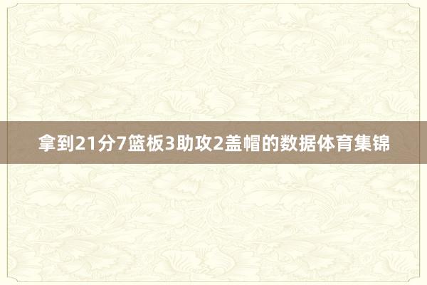拿到21分7篮板3助攻2盖帽的数据体育集锦