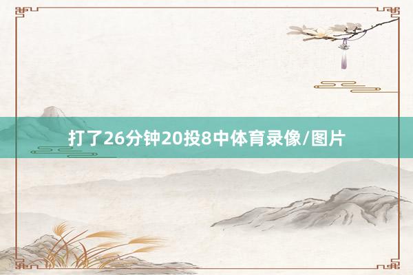 打了26分钟20投8中体育录像/图片