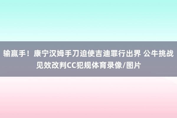 输赢手！康宁汉姆手刀迫使吉迪罪行出界 公牛挑战见效改判CC犯规体育录像/图片